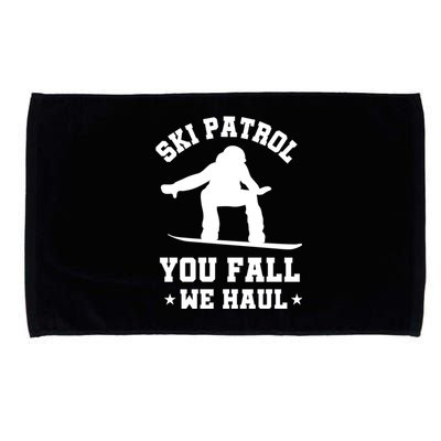 Winter Skiing Meaningful Gift Funny Ski Patrol Winter Sports Great Gift Microfiber Hand Towel