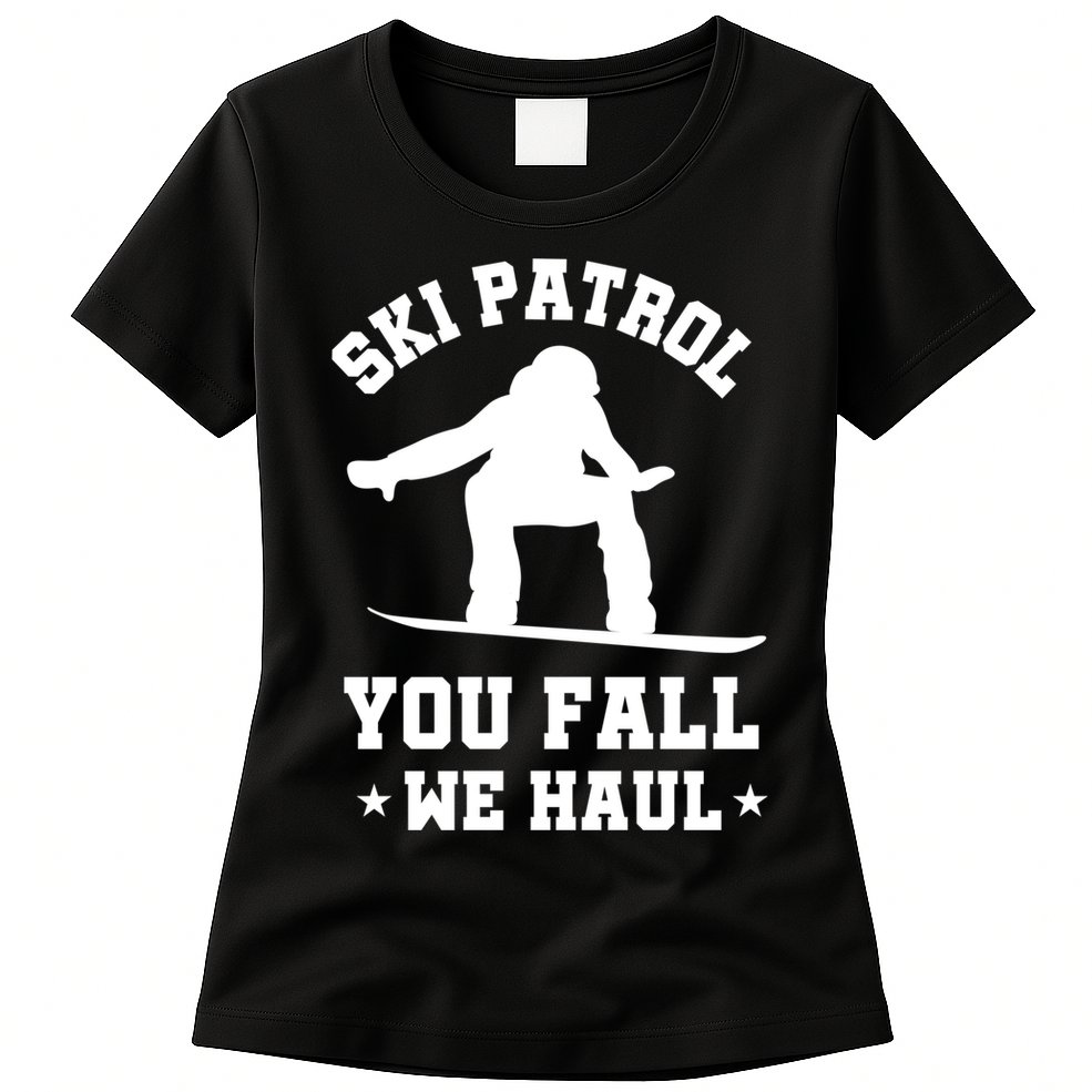 Winter Skiing Meaningful Gift Funny Ski Patrol Winter Sports Great Gift Womens T-Shirt