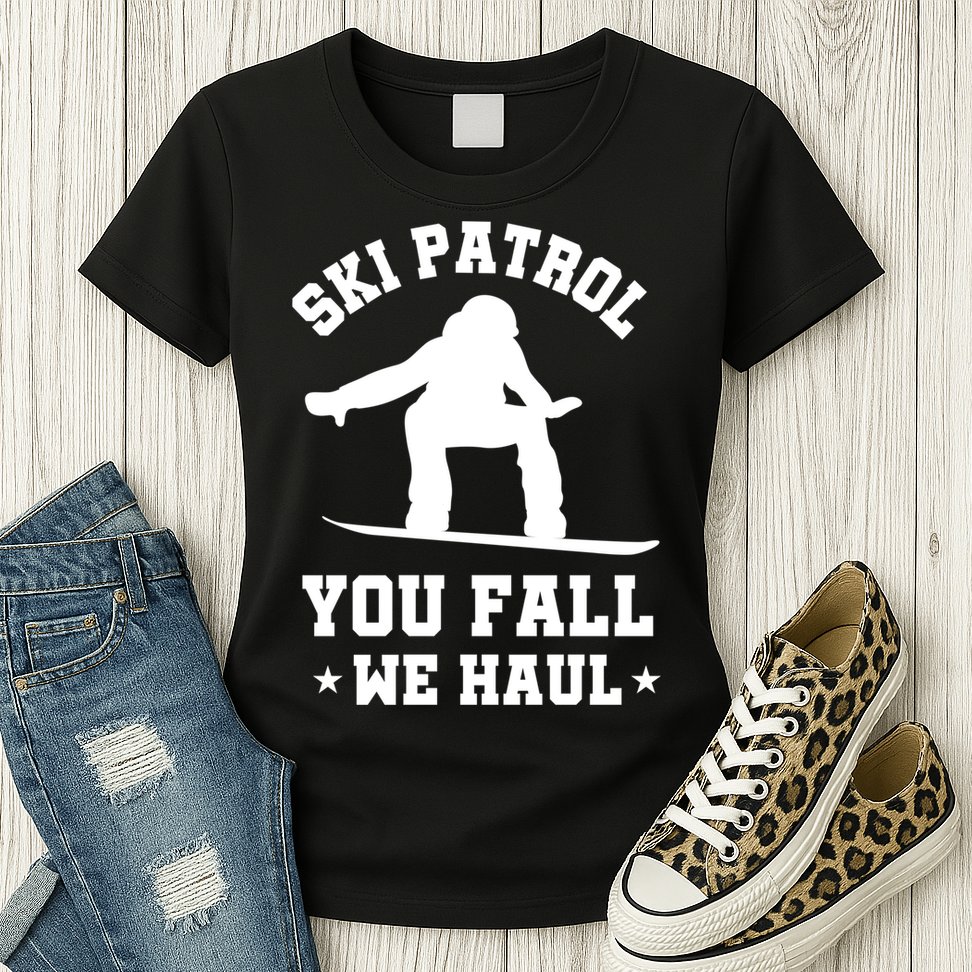 Winter Skiing Meaningful Gift Funny Ski Patrol Winter Sports Great Gift Womens T-Shirt