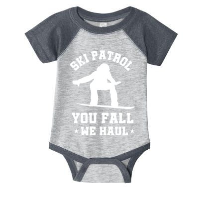 Winter Skiing Meaningful Gift Funny Ski Patrol Winter Sports Great Gift Infant Baby Jersey Bodysuit