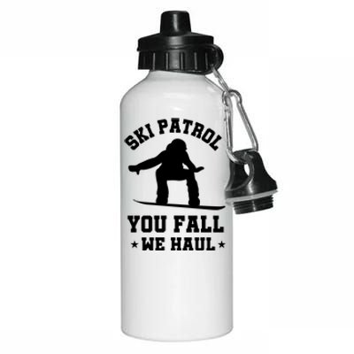 Winter Skiing Meaningful Gift Funny Ski Patrol Winter Sports Great Gift Aluminum Water Bottle