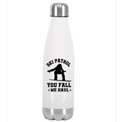 Winter Skiing Meaningful Gift Funny Ski Patrol Winter Sports Great Gift Stainless Steel Insulated Water Bottle