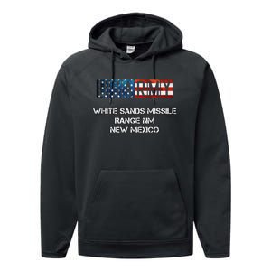 White Sands Missile Range Us Flag Army Performance Fleece Hoodie