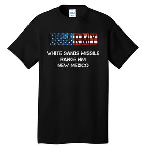 White Sands Missile Range Us Flag Army Tall T-Shirt