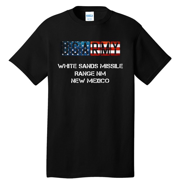 White Sands Missile Range Us Flag Army Tall T-Shirt