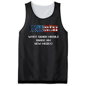 White Sands Missile Range Us Flag Army Mesh Reversible Basketball Jersey Tank