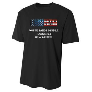 White Sands Missile Range Us Flag Army Performance Sprint T-Shirt