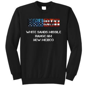 White Sands Missile Range Us Flag Army Tall Sweatshirt