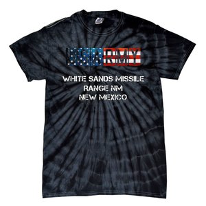 White Sands Missile Range Us Flag Army Tie-Dye T-Shirt