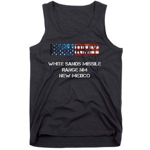 White Sands Missile Range Us Flag Army Tank Top