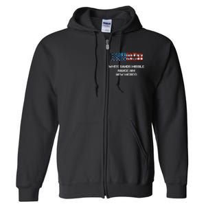 White Sands Missile Range Us Flag Army Full Zip Hoodie