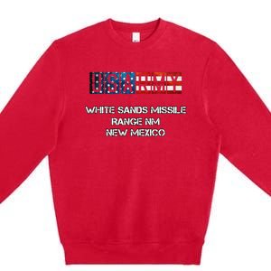 White Sands Missile Range Us Flag Army Premium Crewneck Sweatshirt