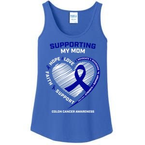 Wo Support Mom Colon Cancer Awareness Products Gift Ladies Essential Tank