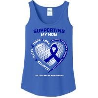 Wo Support Mom Colon Cancer Awareness Products Gift Ladies Essential Tank