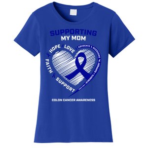 Wo Support Mom Colon Cancer Awareness Products Gift Women's T-Shirt