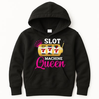 Womens Slot Machine Queen Funny Casino Gambling Kids Hoodie