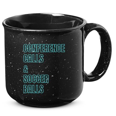 Working Soccer Mom Game Playful Cute Corporate Practice 15oz Campfire Ceramic Mug