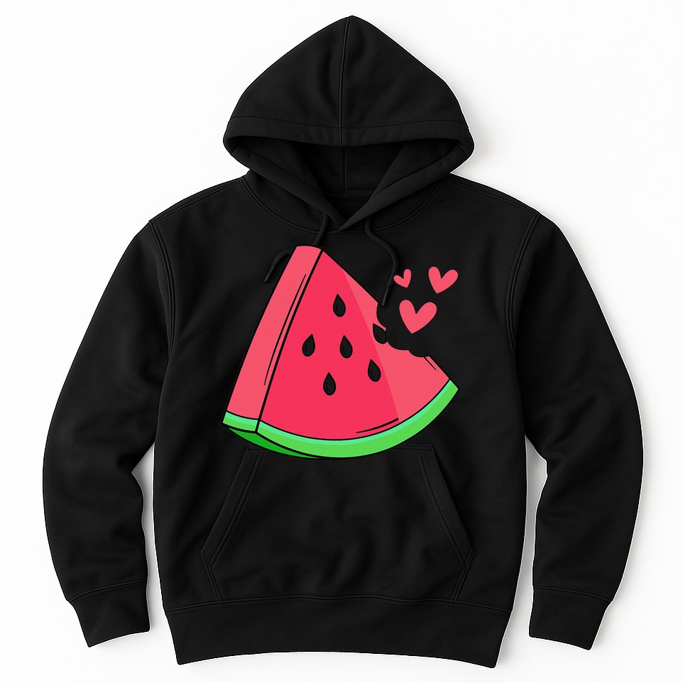 Watermelon Slice Melon Summer Vacation Season Fruit Lovers Hoodie