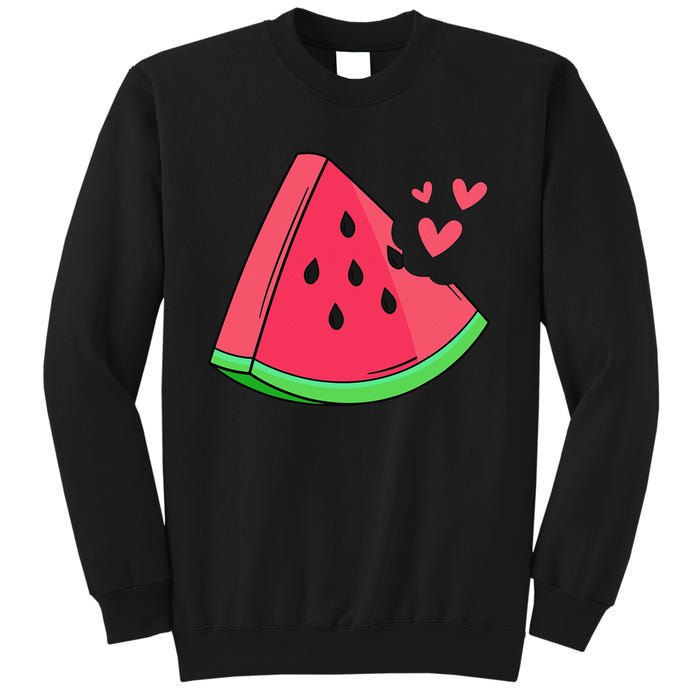 Watermelon Slice Melon Summer Vacation Season Fruit Lovers Sweatshirt