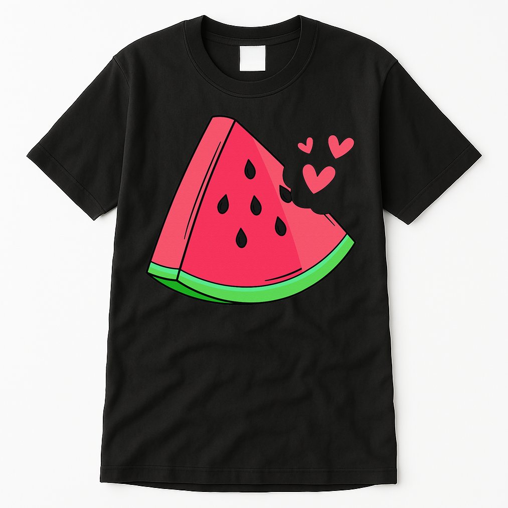 Watermelon Slice Melon Summer Vacation Season Fruit Lovers Tall T-Shirt