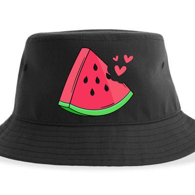 Watermelon Slice Melon Summer Vacation Season Fruit Lovers Sustainable Bucket Hat