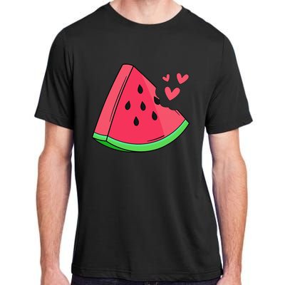 Watermelon Slice Melon Summer Vacation Season Fruit Lovers Adult ChromaSoft Performance T-Shirt