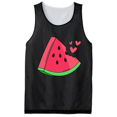 Watermelon Slice Melon Summer Vacation Season Fruit Lovers Mesh Reversible Basketball Jersey Tank