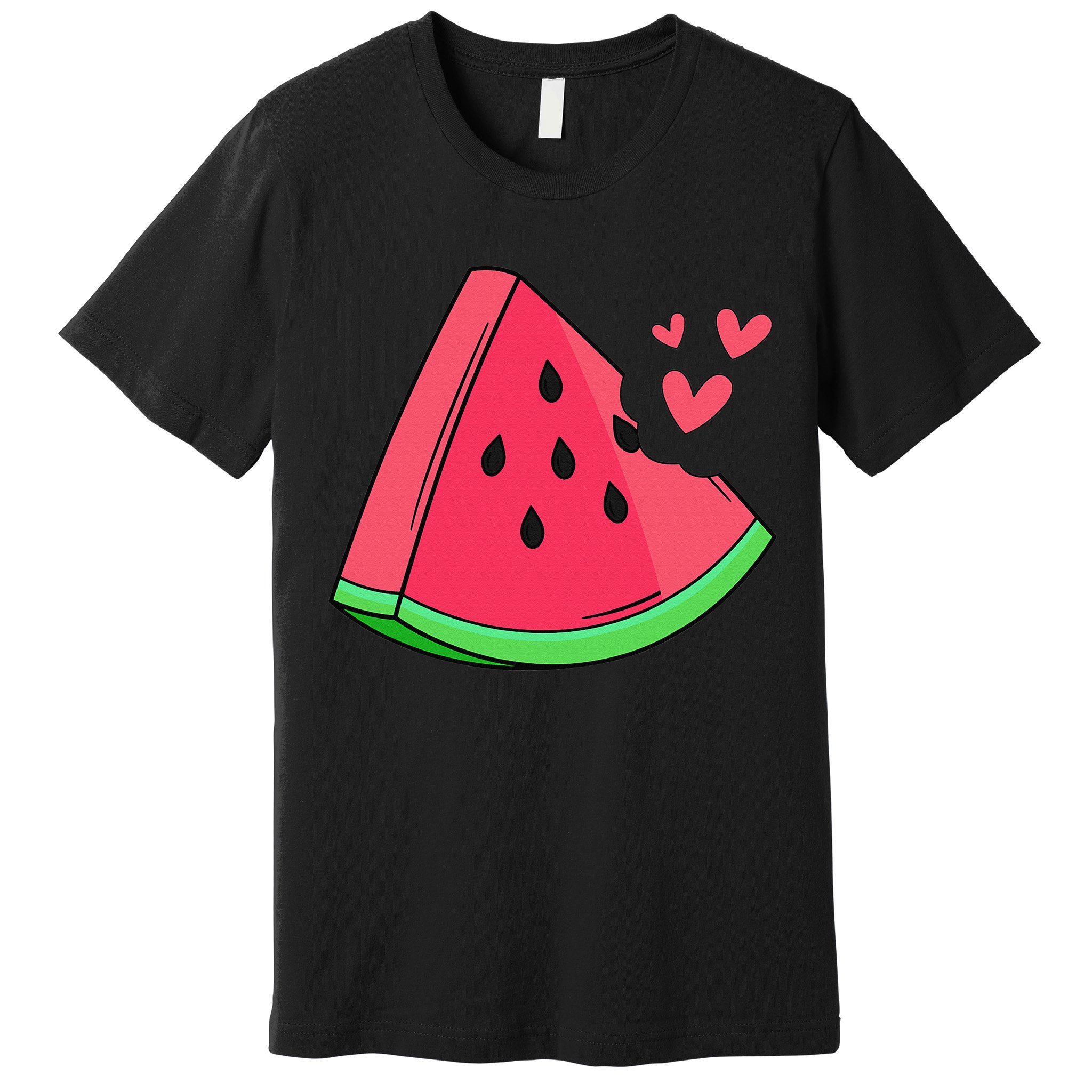 Watermelon Slice Melon Summer Vacation Season Fruit Lovers Premium T-Shirt
