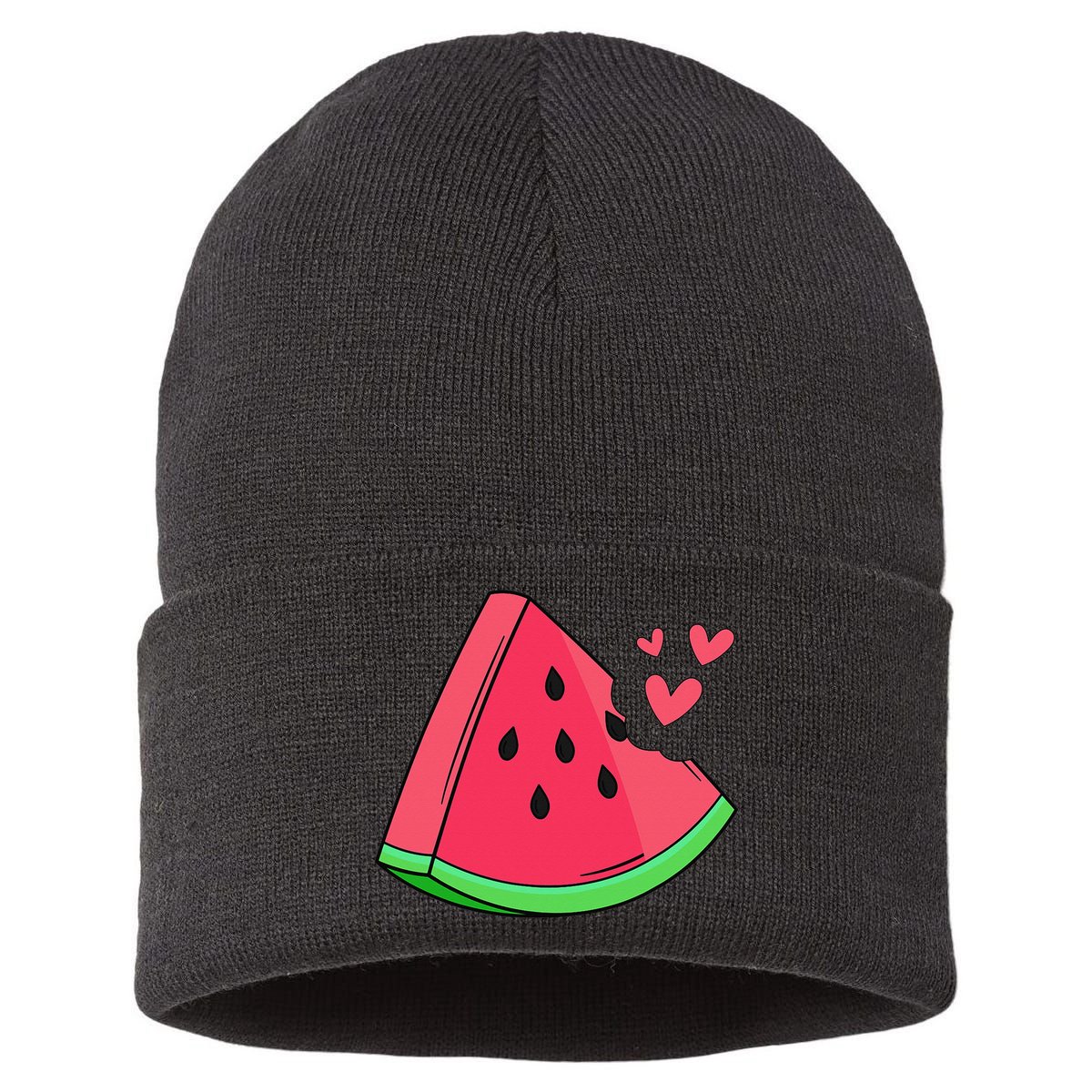 Watermelon Slice Melon Summer Vacation Season Fruit Lovers Sustainable Knit Beanie