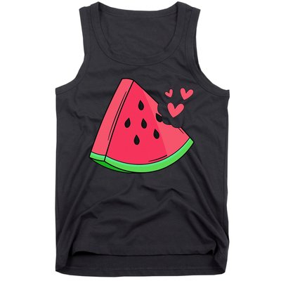 Watermelon Slice Melon Summer Vacation Season Fruit Lovers Tank Top