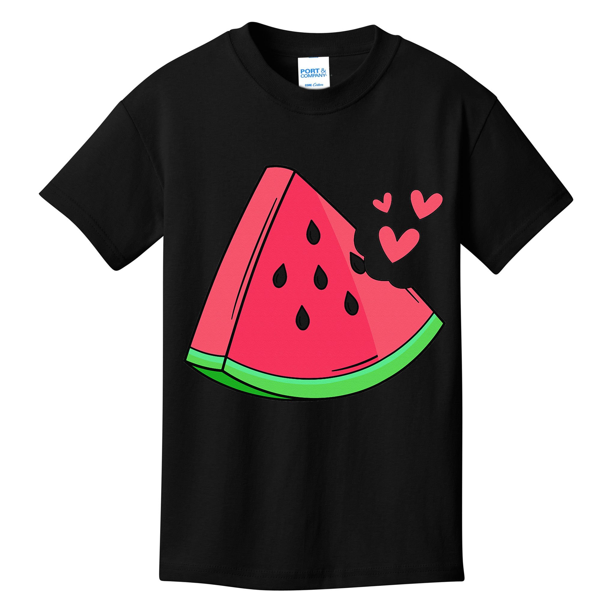 Watermelon Slice Melon Summer Vacation Season Fruit Lovers Kids T-Shirt