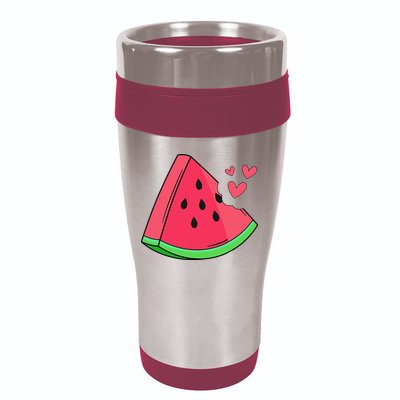 Watermelon Slice Melon Summer Vacation Season Fruit Lovers 16oz Travel Tumbler