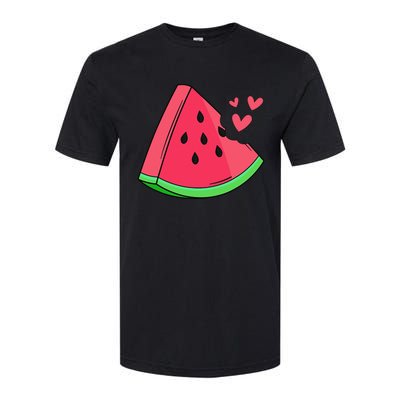 Watermelon Slice Melon Summer Vacation Season Fruit Lovers Softstyle CVC T-Shirt