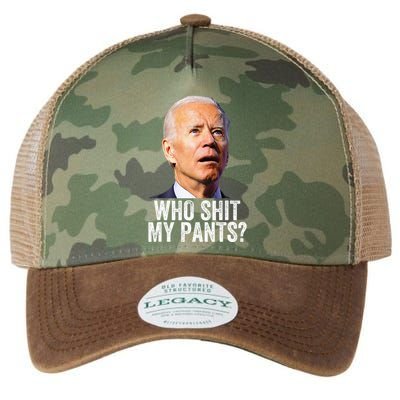 Who Shit My Pants Anti Joe Biden Conservative Legacy Tie Dye Trucker Hat