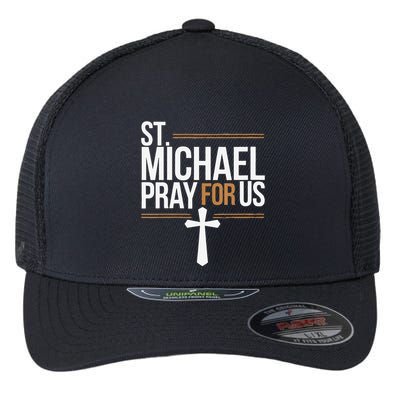 Women St. Michael Patronage Catholic Confirmation Gift Flexfit Unipanel Trucker Cap