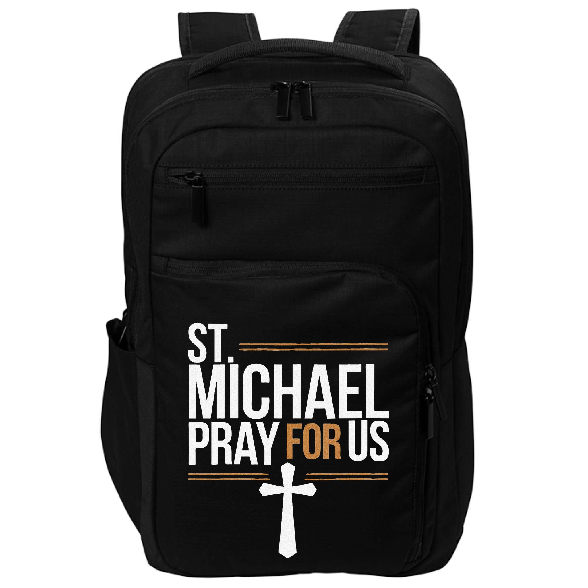 Women St. Michael Patronage Catholic Confirmation Gift Impact Tech Backpack