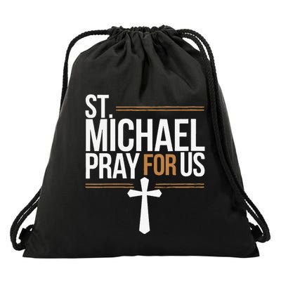 Women St. Michael Patronage Catholic Confirmation Gift Drawstring Bag