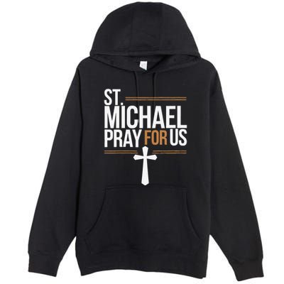 Women St. Michael Patronage Catholic Confirmation Gift Premium Pullover Hoodie