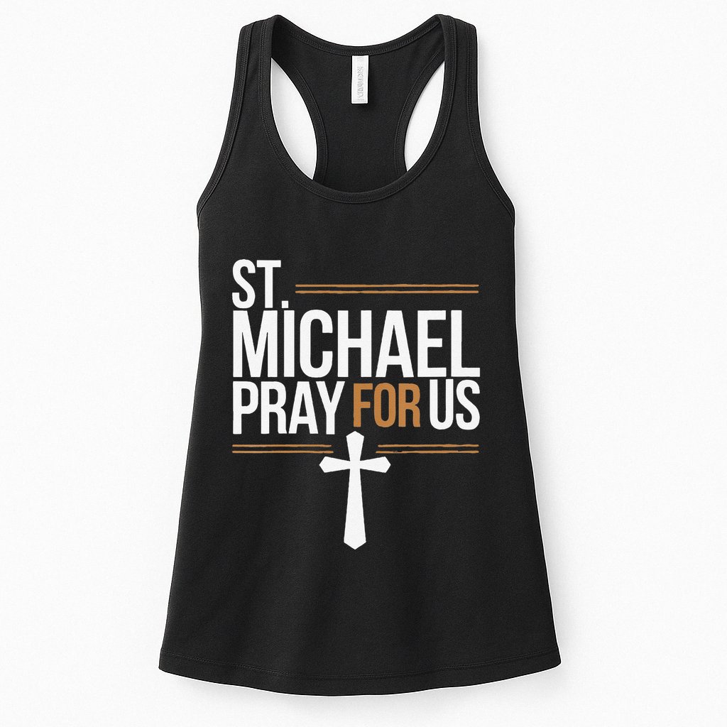 Women St. Michael Patronage Catholic Confirmation Gift Womens Tank Top