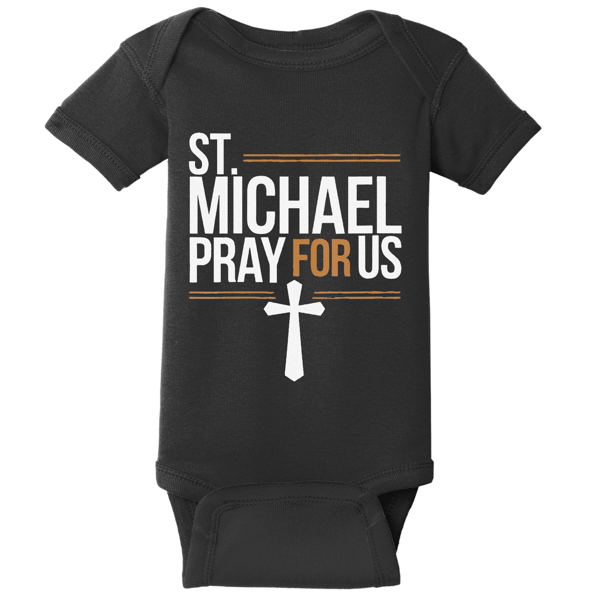 Women St. Michael Patronage Catholic Confirmation Gift Baby Bodysuit