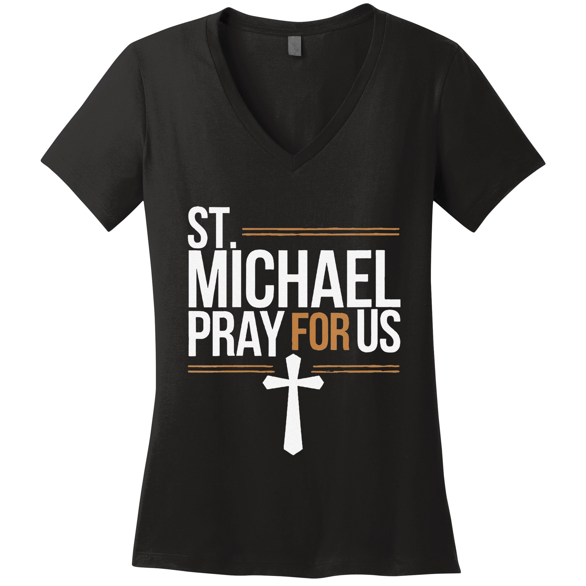 Women St. Michael Patronage Catholic Confirmation Gift Women's V-Neck T-Shirt