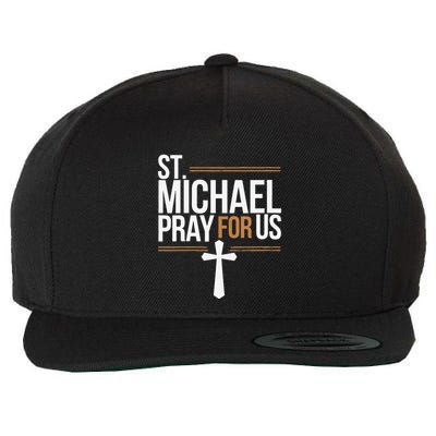 Women St. Michael Patronage Catholic Confirmation Gift Wool Snapback Cap