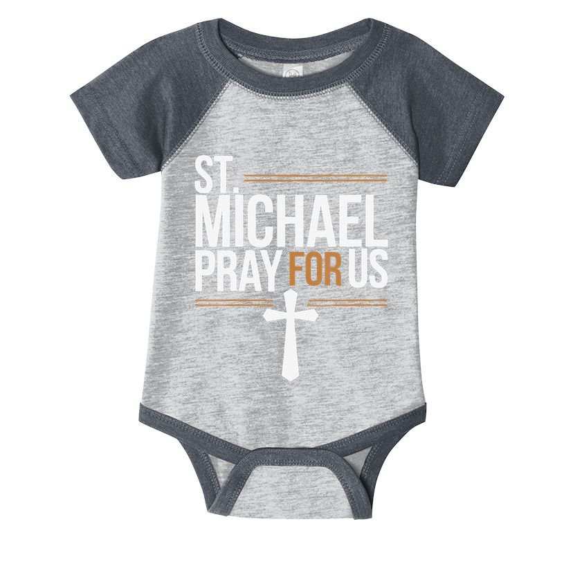 Women St. Michael Patronage Catholic Confirmation Gift Infant Baby Jersey Bodysuit