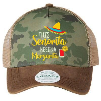 Womens Senorita Margarita Mexican Fiesta Funny Cinco De Mayo Legacy Tie Dye Trucker Hat