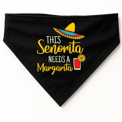 Womens Senorita Margarita Mexican Fiesta Funny Cinco De Mayo USA-Made Doggie Bandana