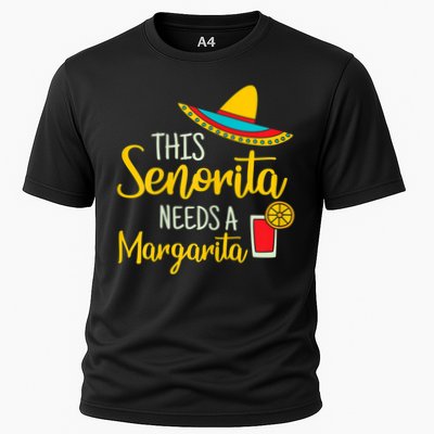 Womens Senorita Margarita Mexican Fiesta Funny Cinco De Mayo Performance Shirt
