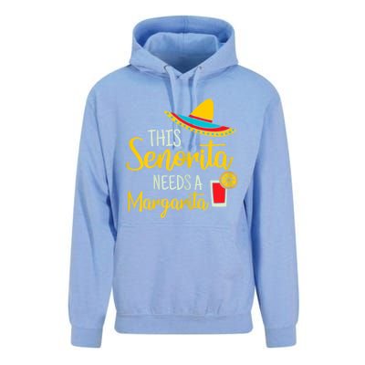 Womens Senorita Margarita Mexican Fiesta Funny Cinco De Mayo Unisex Surf Hoodie