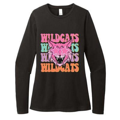 Wildcats School Mascot Sport Mom Wildcats Womens CVC Long Sleeve Shirt