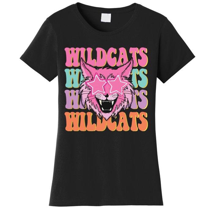 Wildcats School Mascot Sport Mom Wildcats Women's T-Shirt