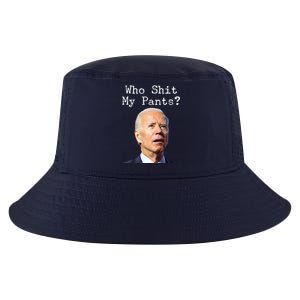 Who Shit My Pant's Funny Anti Joe Biden Cool Comfort Performance Bucket Hat